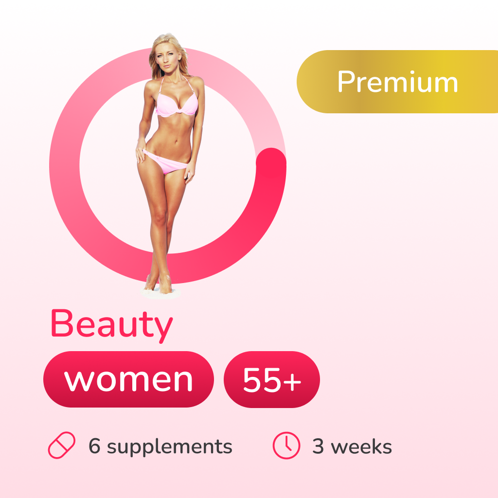 Beauty premium for women 55+ years old
