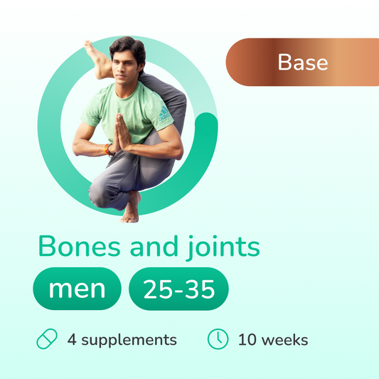 Bones and joints base for men 25-35 years old