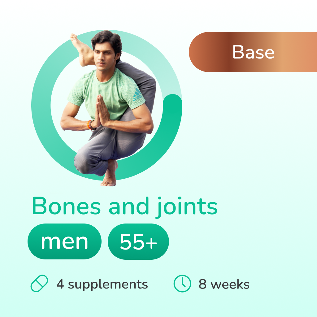 Bones and joints base for men 55+ years old