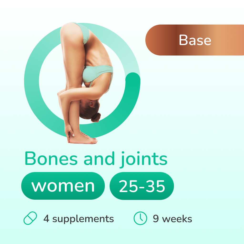 Bones and joints base for women 25-35 years old