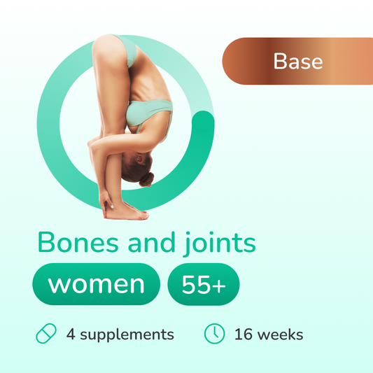 Bones and joints base for women 55+ years old