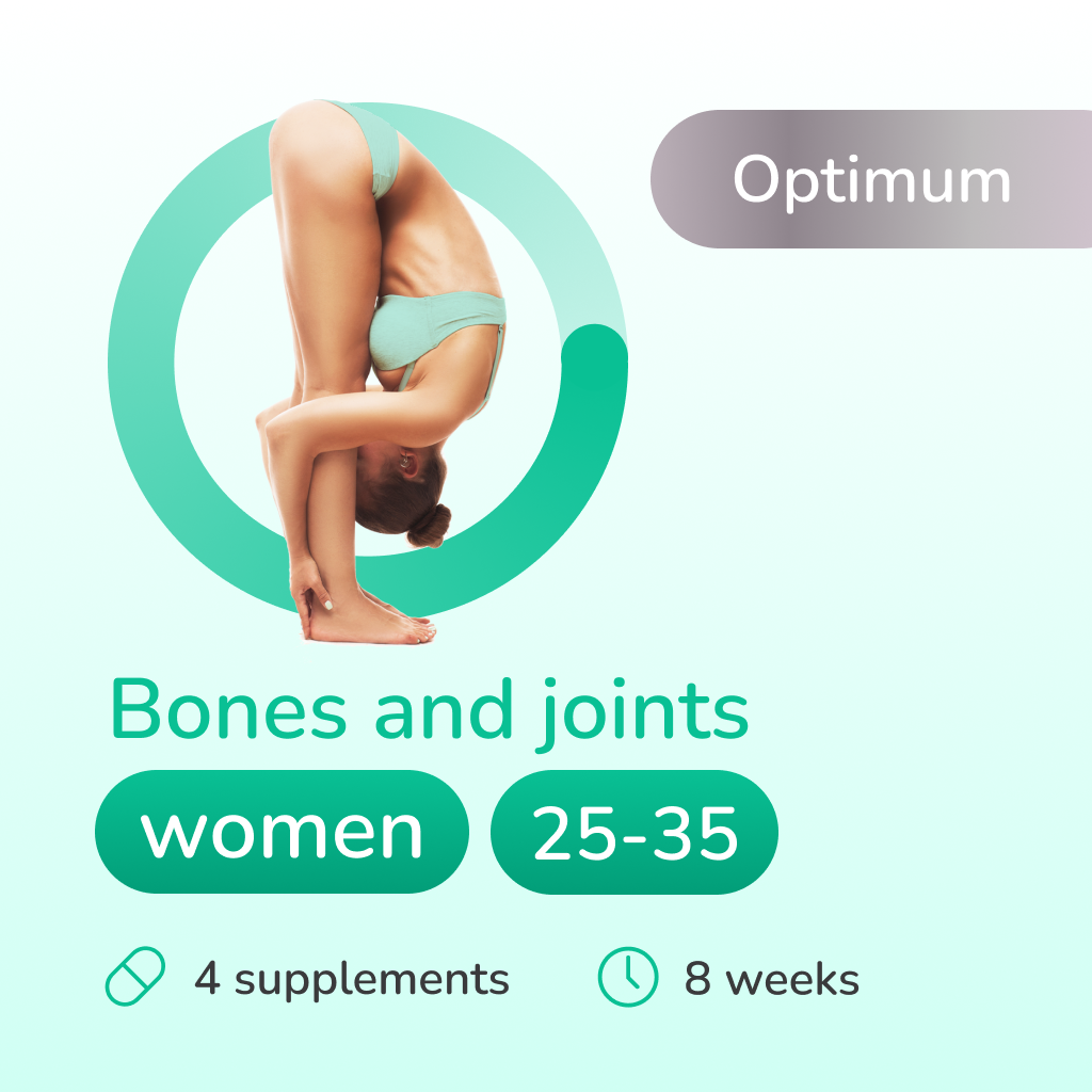 Bones and joints optimum for women 25-35 years old