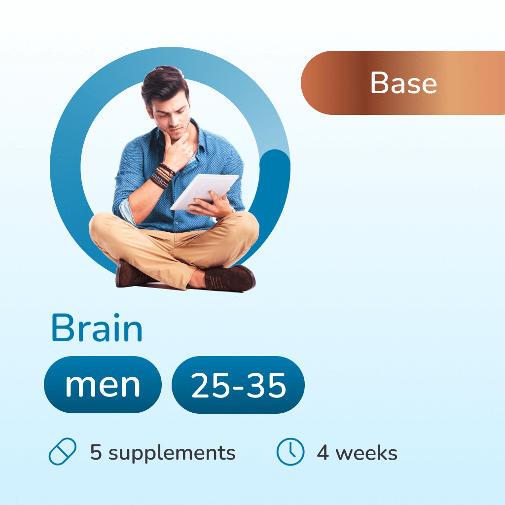 Brain base for men 25-35 years old