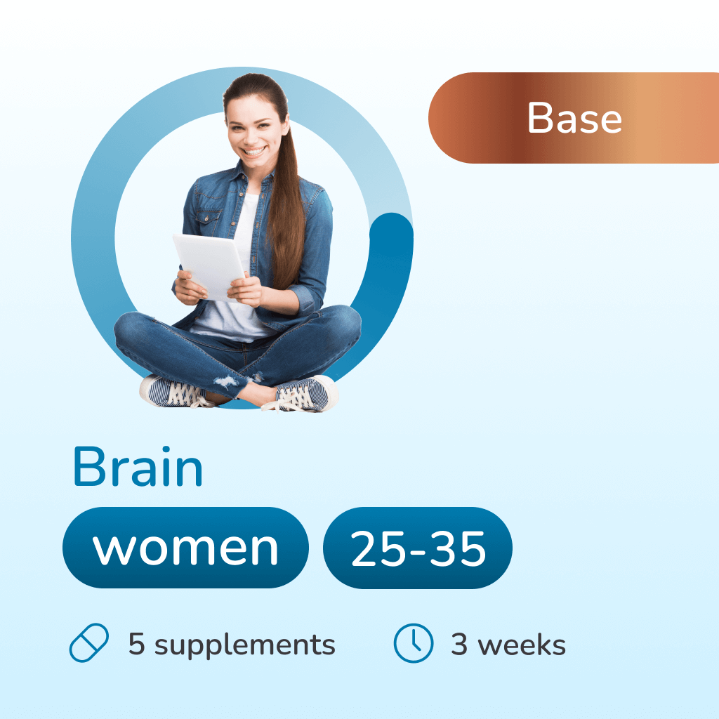 Brain base for women 25-35 years old