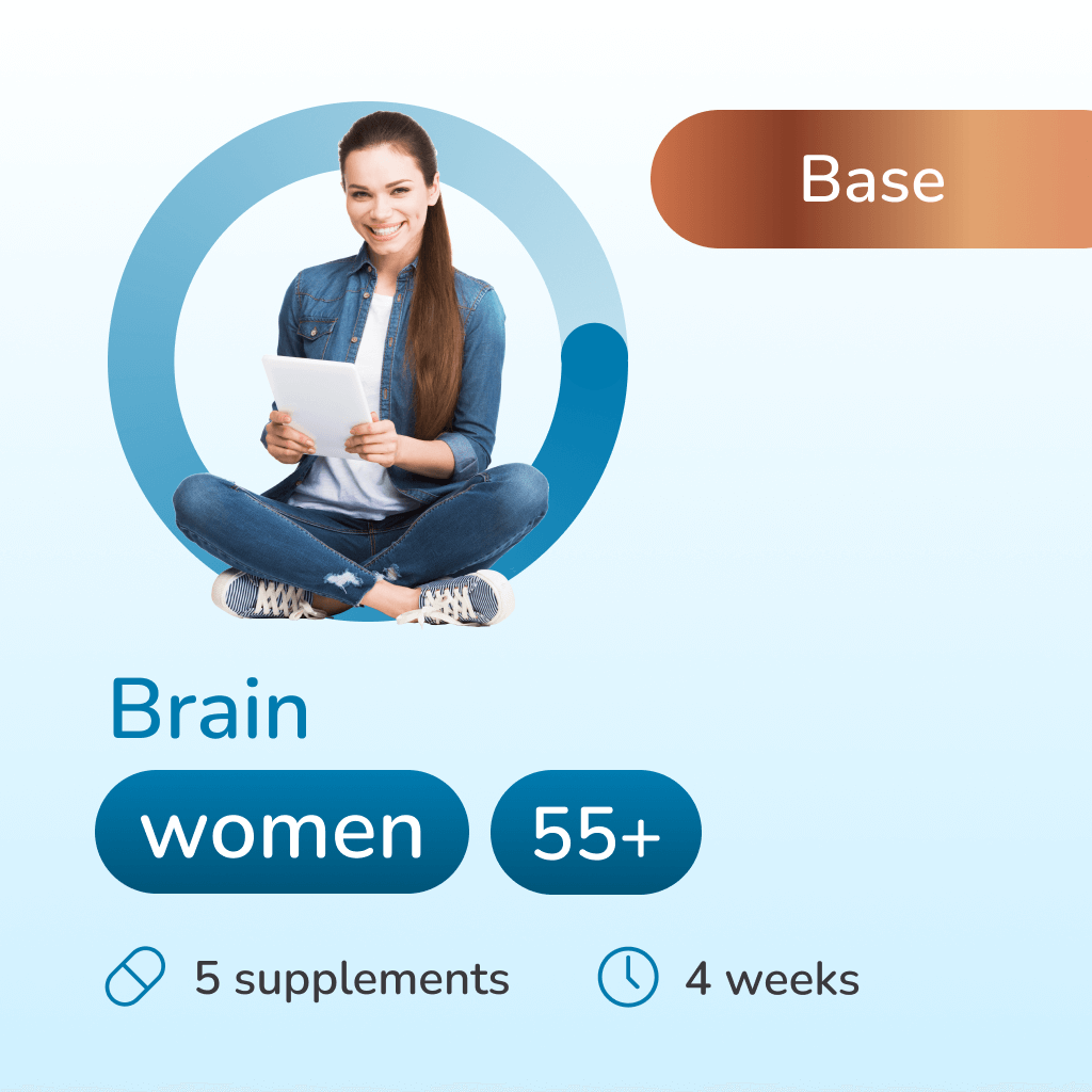 Brain base for women 55+ years old