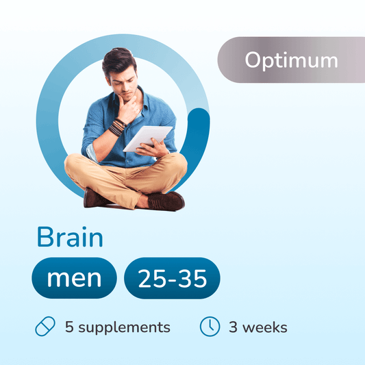 Brain optimum for men 25-35 years old