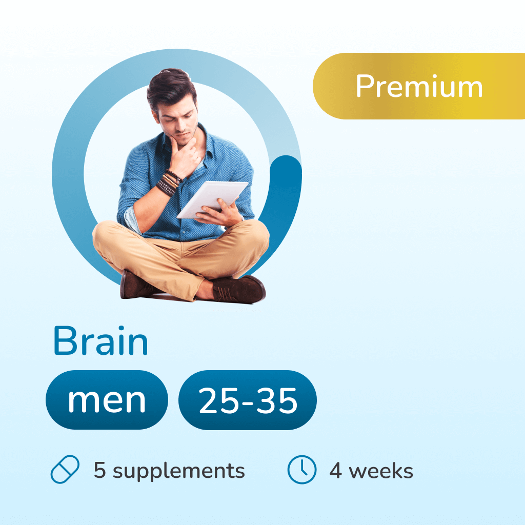 Brain premium for men 25-35 years old