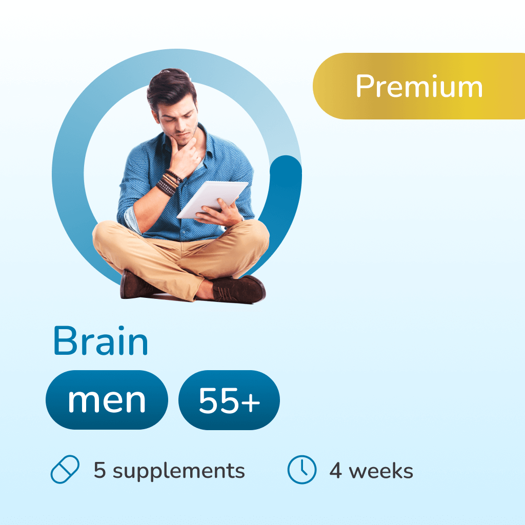 Brain premium for men 55+ years old