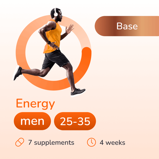 Energy base for men 25-35 years old