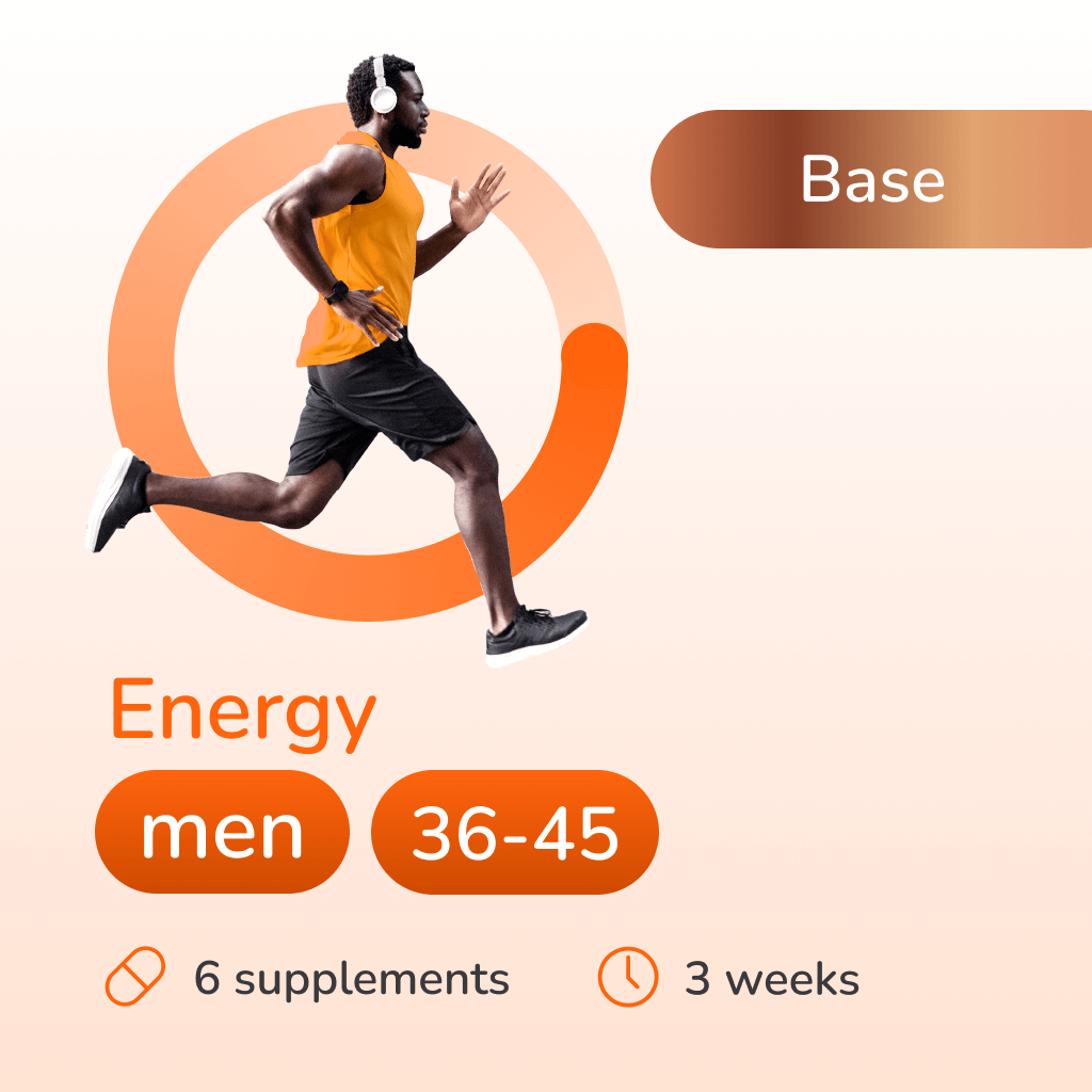 Energy base for men 36-45 years old