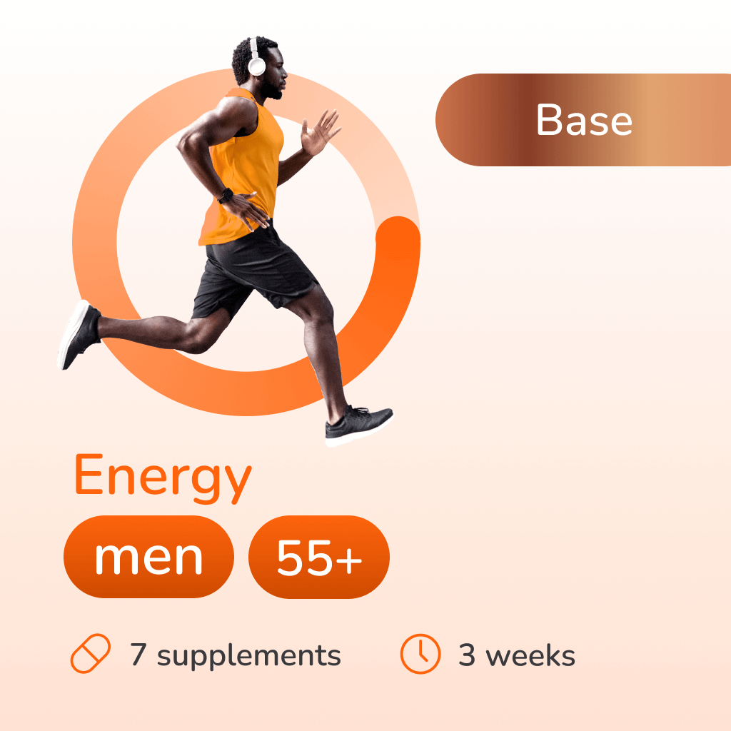 Energy base for men 55+ years old