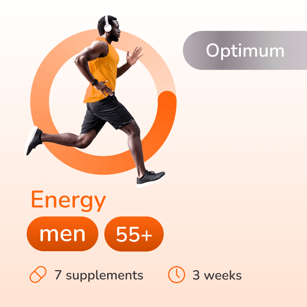 Energy optimum for men 55+ years old