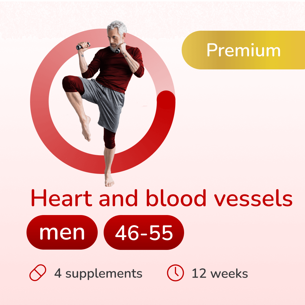 Heart and blood vessels premium for men 46-55 years old
