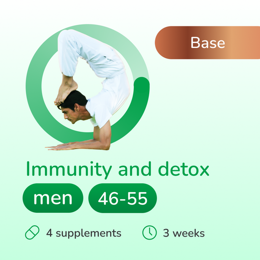Immunity and detox base for men 46-55 years old