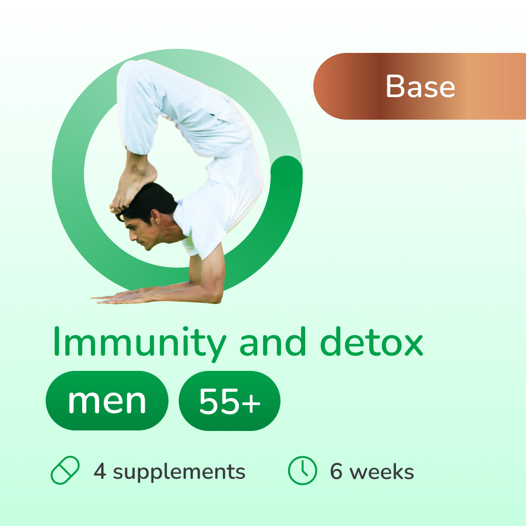 Immunity and detox base for men 55+ years old