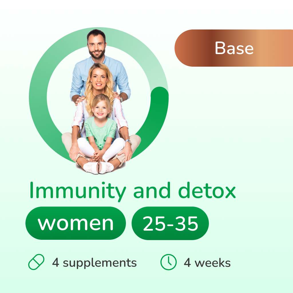 Immunity and detox base for women 25-35 years old