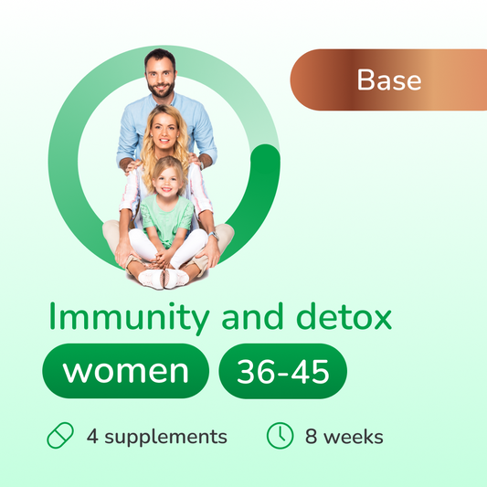 Immunity and detox base for women 36-45 years old