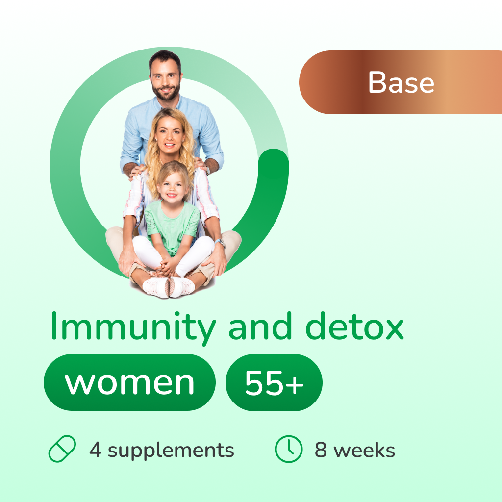 Immunity and detox base for women 55+ years old