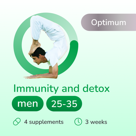 Immunity and detox optimum for men 25-35 years old