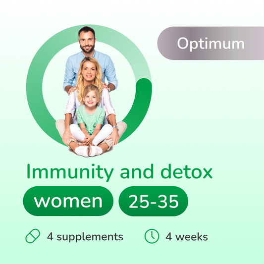 Immunity and detox optimum for women 25-35 years old