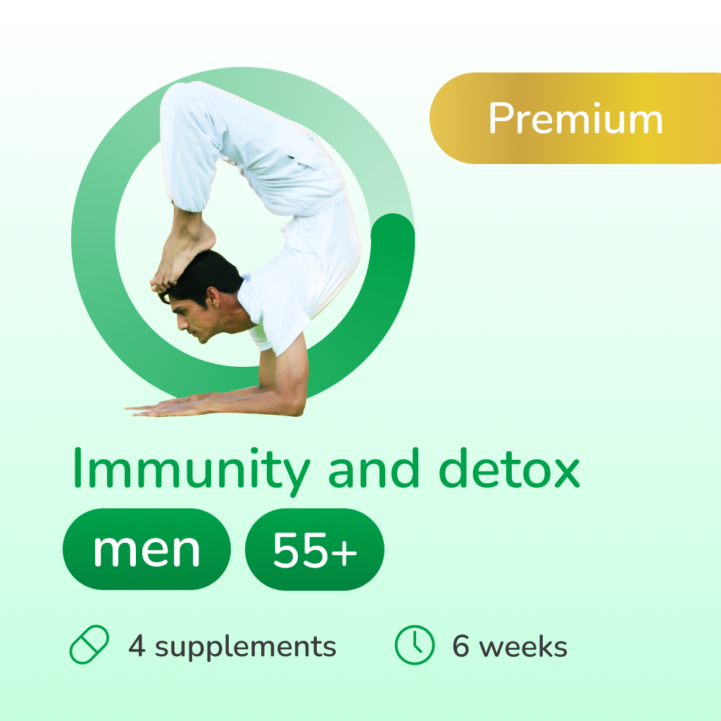 Immunity and detox premium for men 55+ years old