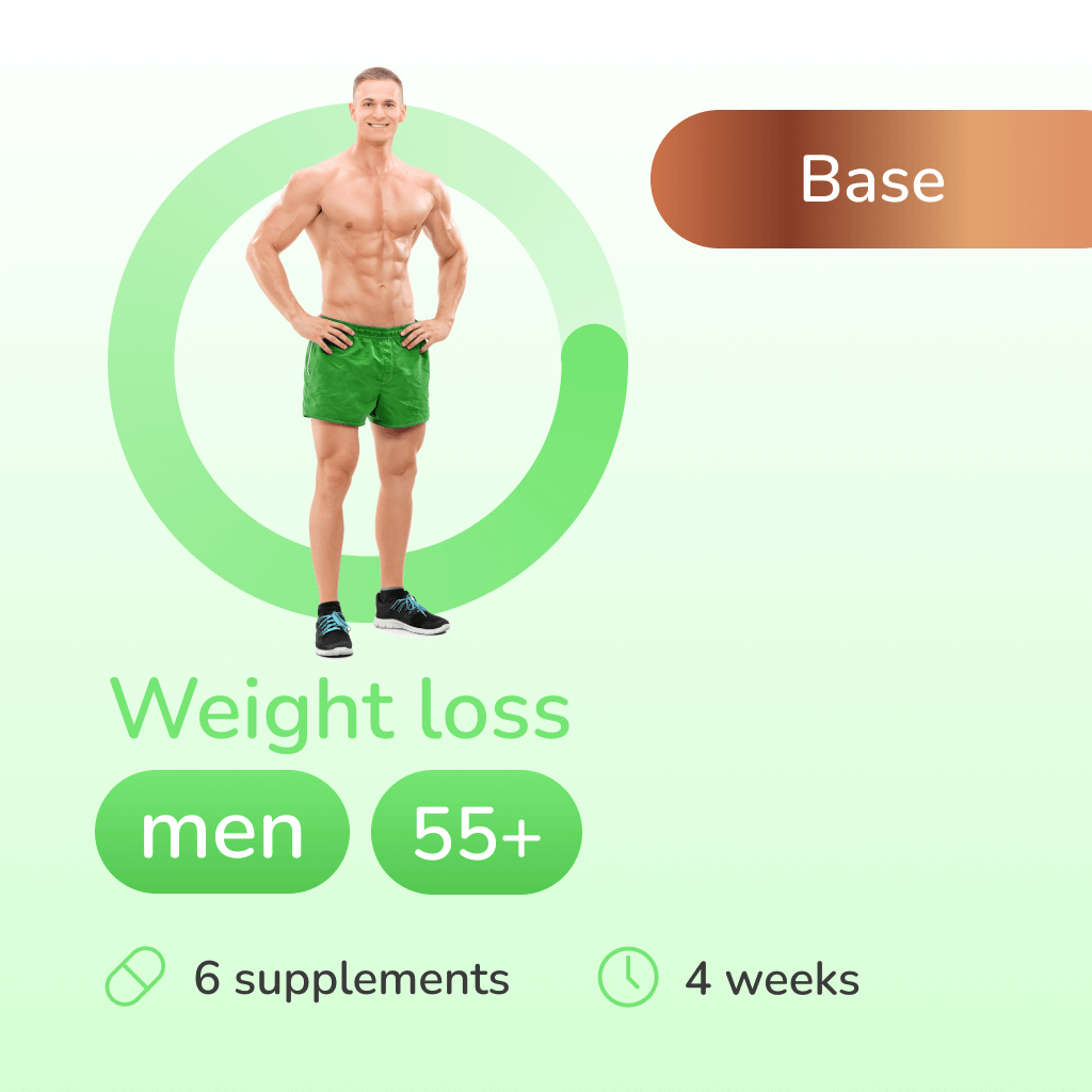 Weight loss base for men 55+ years old