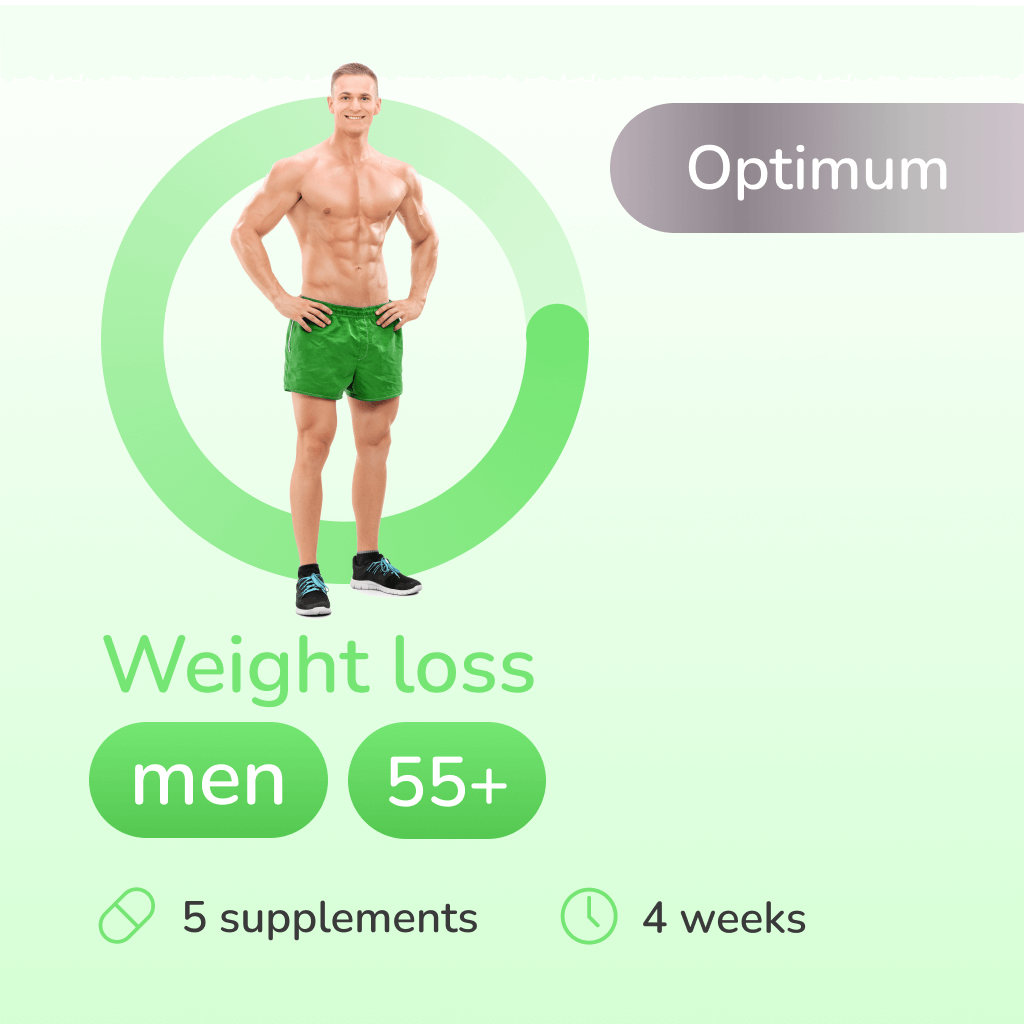 Weight loss optimum for men 55+ years old