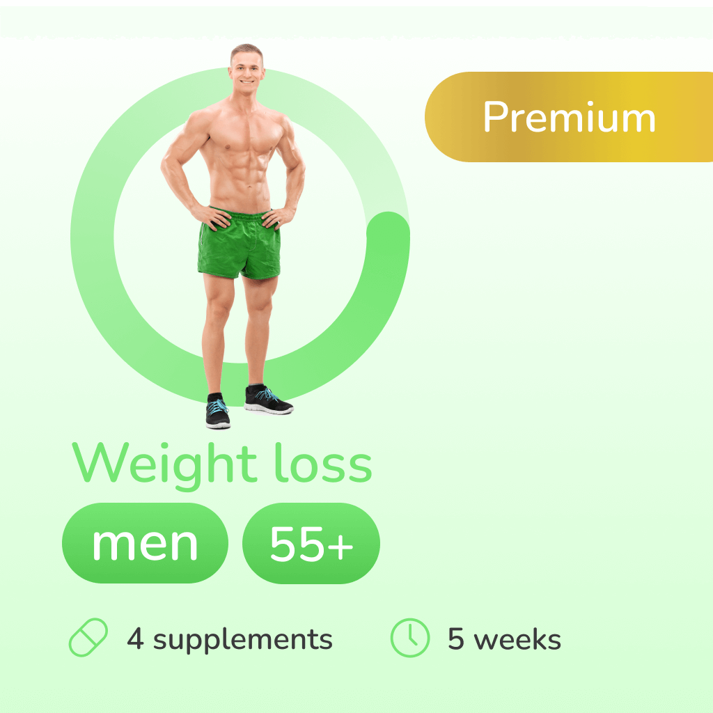 Weight loss premium for men 55+ years old